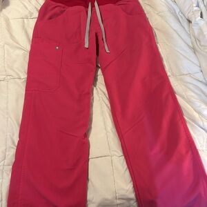 Figs Hot Pink Technical Collection Scrub Bottoms